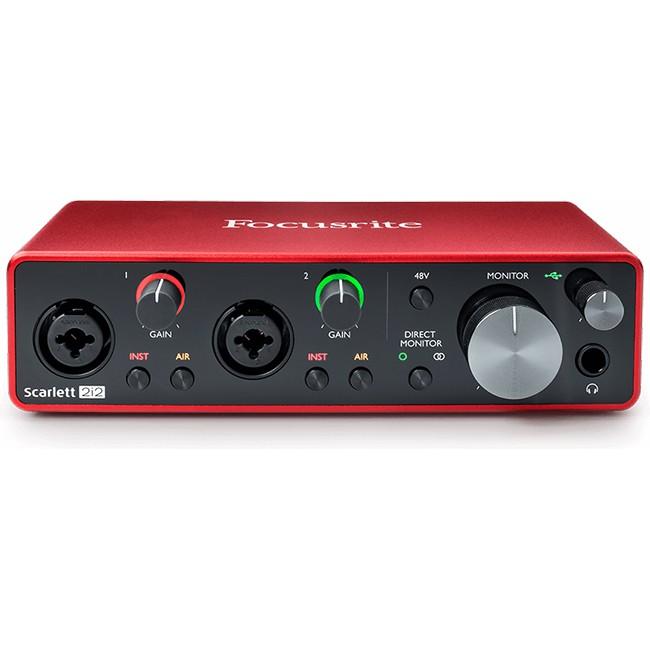 Thiết bị thu âm Focusrite Scarlett 2i2 Studio Gen 3 Sound Card Âm Thanh - USB Audio Interface(Focus 3rd Generation-Gen3