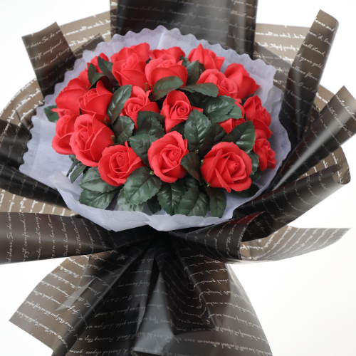 Bó 20 bông hoa hồng sáp đỏ
