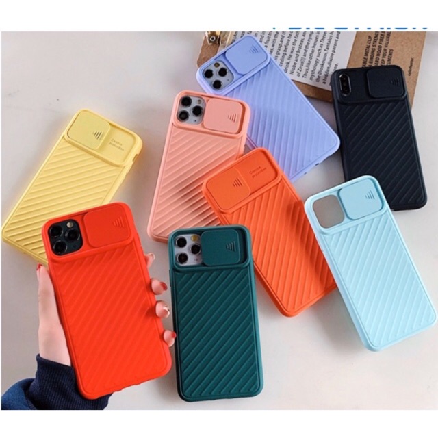 Ốp Lưng Silicon Có Nắp Che Camera Cho Iphone 11 Pro Max - Màu Ngẫu Nhiên