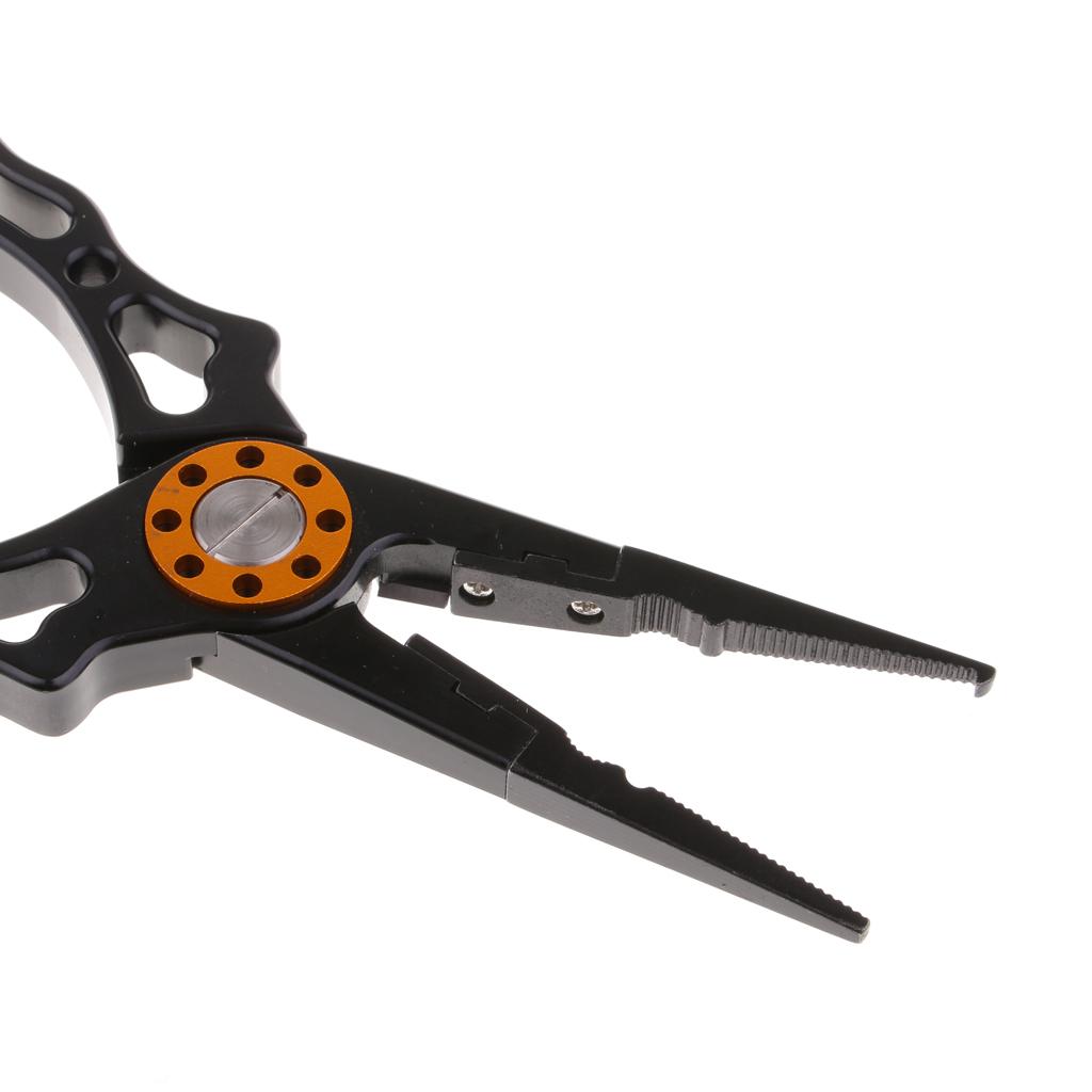 2pcs Fishing Pliers Line Cutter Hook Split Tools with Sheath And Lanyard