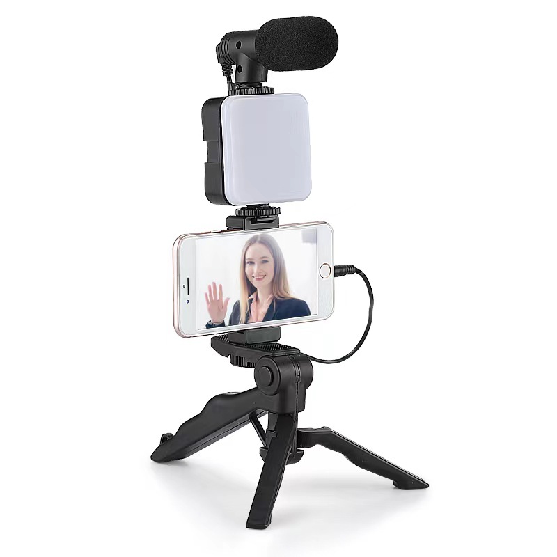 GẬY SELFIE KÈM LED , MIC - LIVESTREAM AY-49 -CHỐNG RUNG AY49