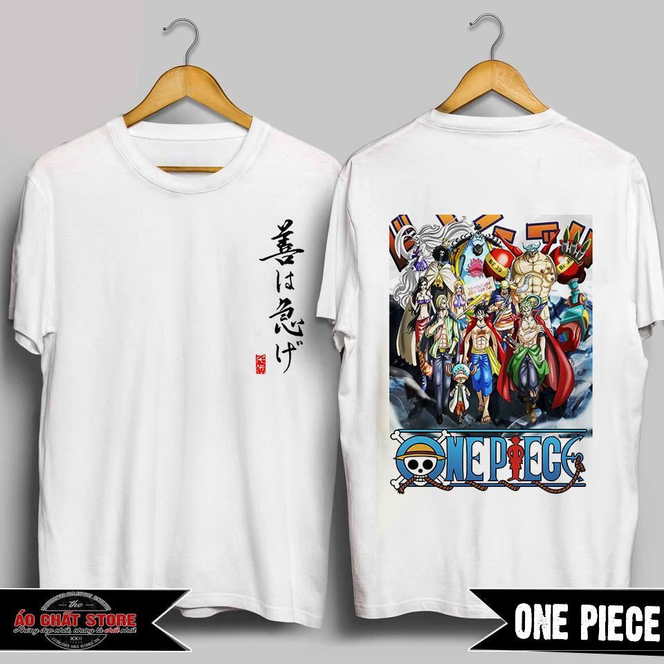 Áo Thun One Piece Luffy Cao Cấp | Áo Luffy Thư Pháp Hàng Siêu Đẹp