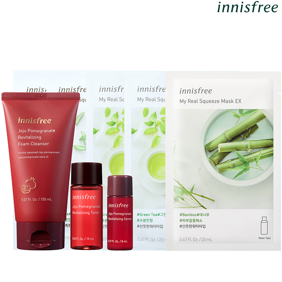 Combo Ngăn Ngừa Lão Hóa Sớm Từ Lựu Đỏ Innisfree Pomegranate Revitalizing - 278002121