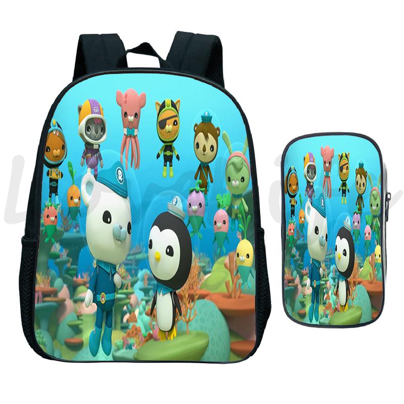Hoạt Hình Các Octonauts Mẫu Giáo Ba Lô Cho Bé Mầm Non Túi Trẻ Em Schoolbag Bé Trai Bé Gái 2 Set Sinh Đựng Kawaii Mochila