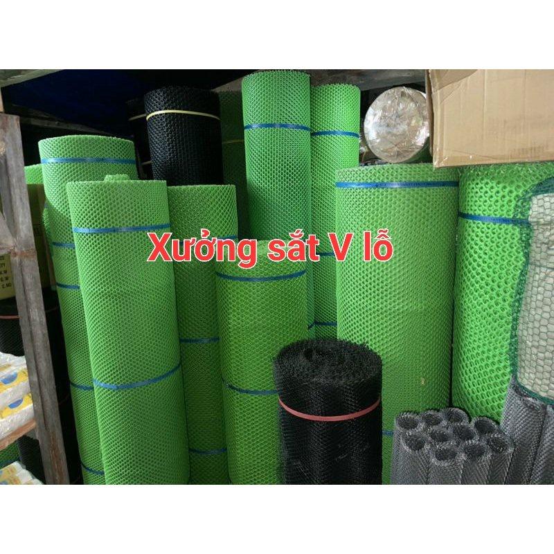 Lưới nhựa mắt cáo màu xanh làm hàng rào,làm chuồng .che chắn côn trùng