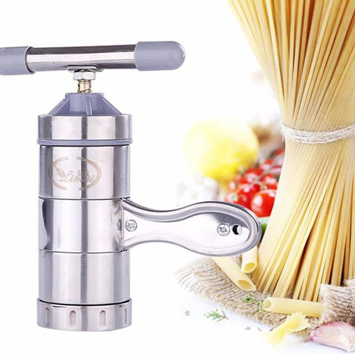 Dụng cụ làm bún, mì, bánh canh, bánh lọt đa năng.Máy ép bún 5 đầu inox cao cấp tại nhà.