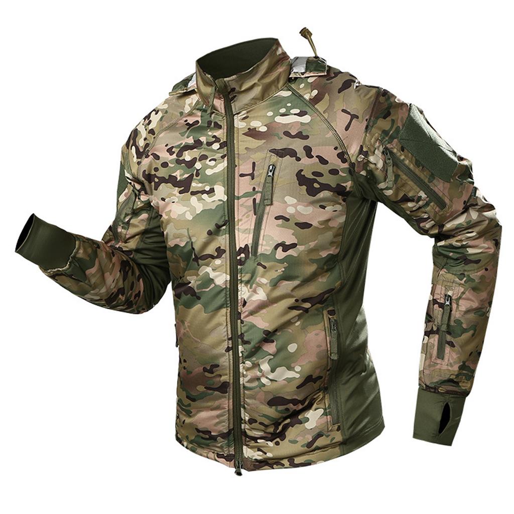Men's Mountain Waterproof Ski Jacket Windproof Rain Jacket Winter Warm Hooded Coat