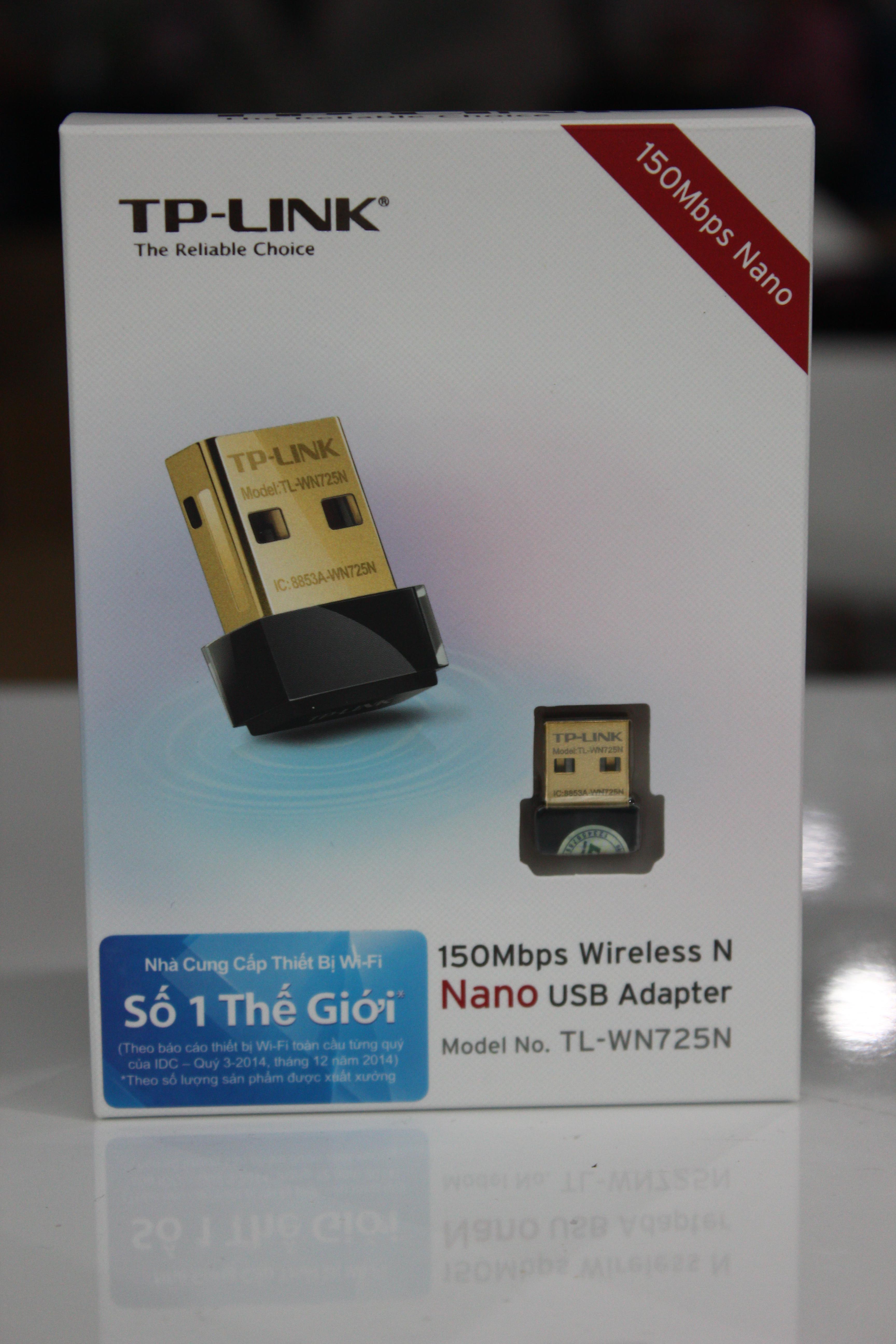 Hình ảnh Bộ Chuyển Đổi USB Wifi Nano TP-Link TL-WN725N Chuẩn N 150Mbps - Hàng Chính Hãng