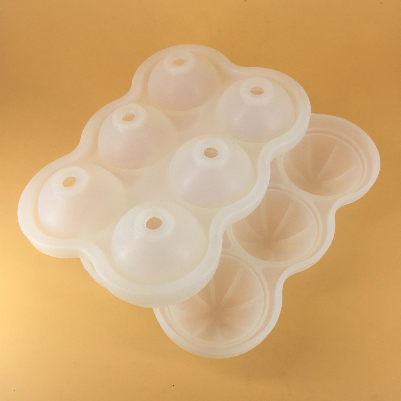 2x Round Ice Cube Ball Tray Silicone Sphere Mold Cocktails