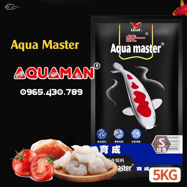 1kg AQUAMASTER AQUA MASTER Thức ăn cao cấp cá koi ( Staple , growth , hi growth , Color Enhancer)