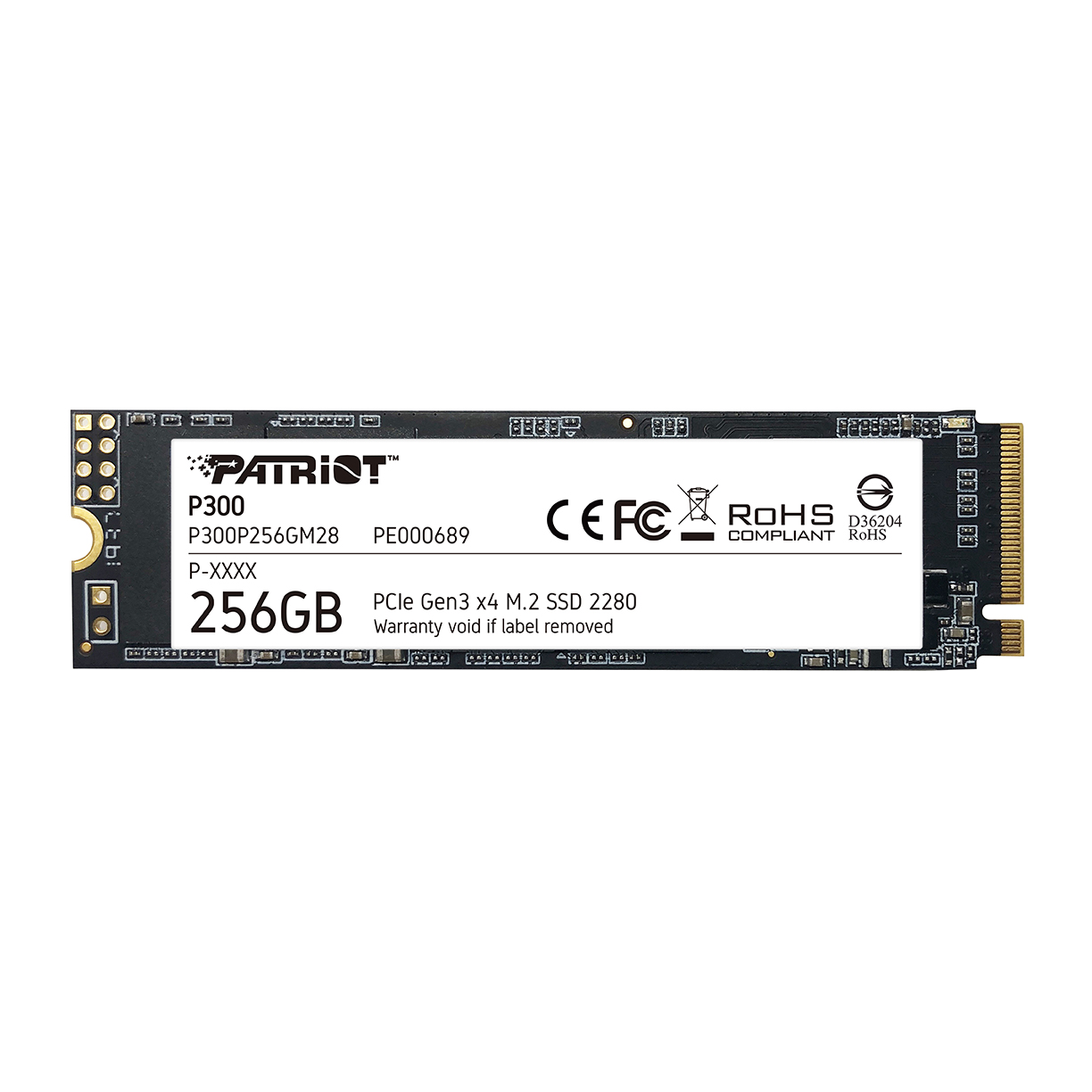 Ổ cứng SSD 256G Patriot P300 M.2 NVMe PCIe Gen3x4 - Hàng Chính Hãng