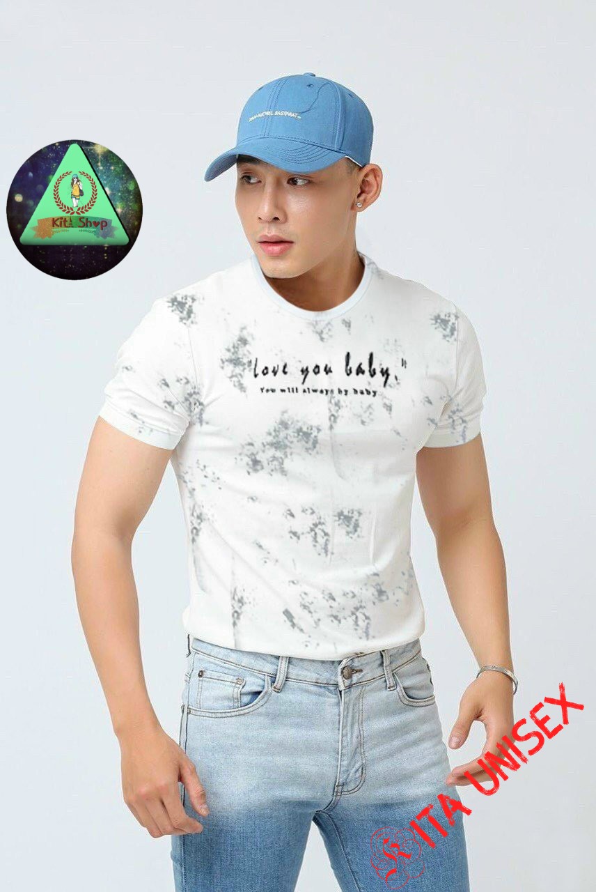 Áo Thun Couple Nam Nữ Ngắn Tay Unisex Form Rộng thời trang Hot Trend Freesize Kita Unisex - LOVE U BABY