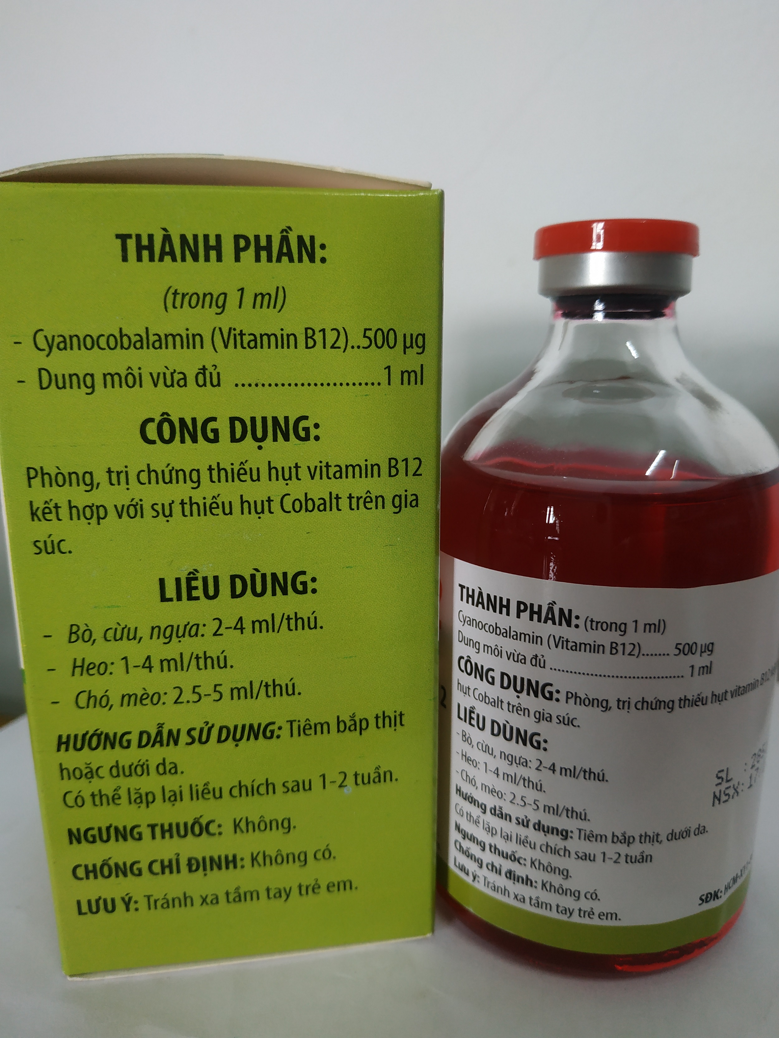 Vitamin B12 Giải độc cho cây trồng - chai 100ml Thịnh Á