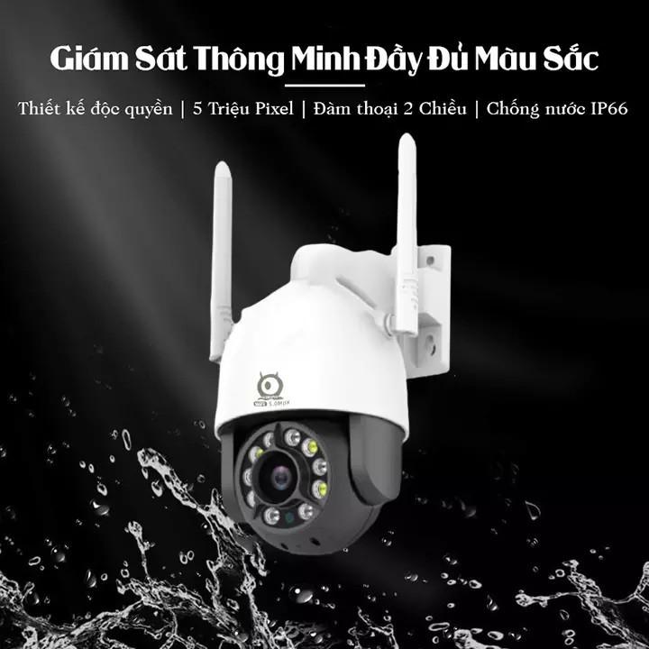 Camera Wifi - Camera V380Pro C12 5.0Mpx 2536×1440P -  Xoay 360° Chính Hãng Nhận Diện Khuôn Mặt, Zoom X5,Xem Đêm Có Màu