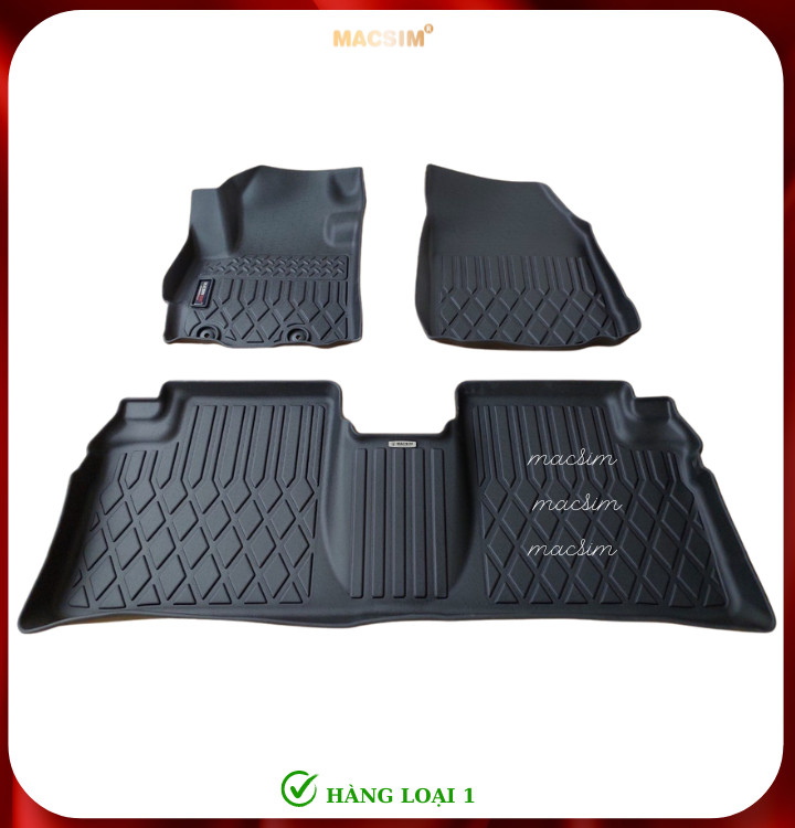 Thảm lót sàn xe ô tô Mitsubishi XFORCE sd Nhãn hiệu Macsim chất liệu nhựa TPE cao cấp màu đen