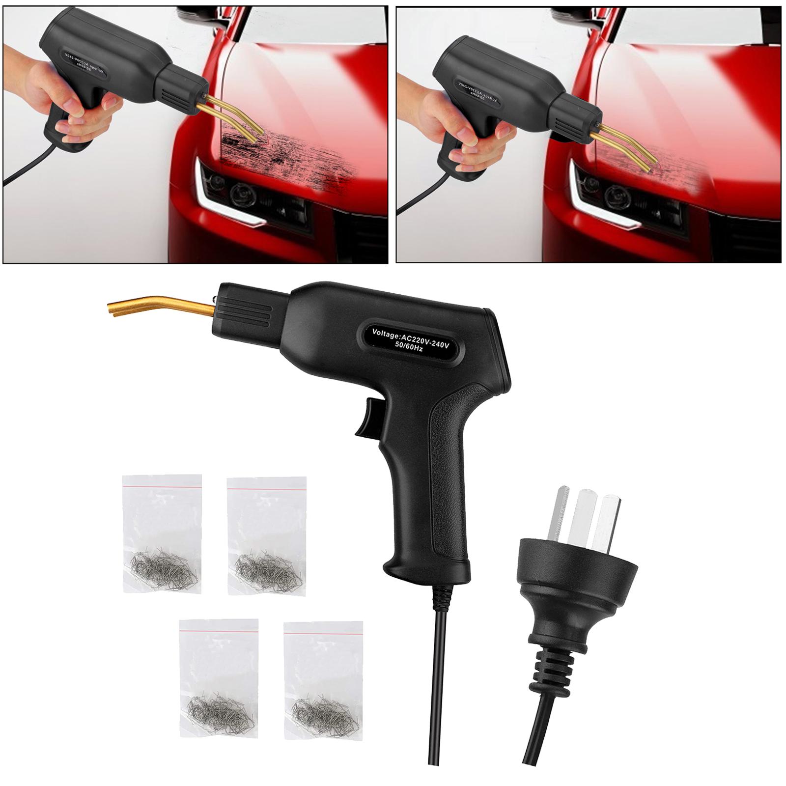 Car Bumper Handy Hot Stapler Welder Gun Wave Flat Staple Garage Tool Black