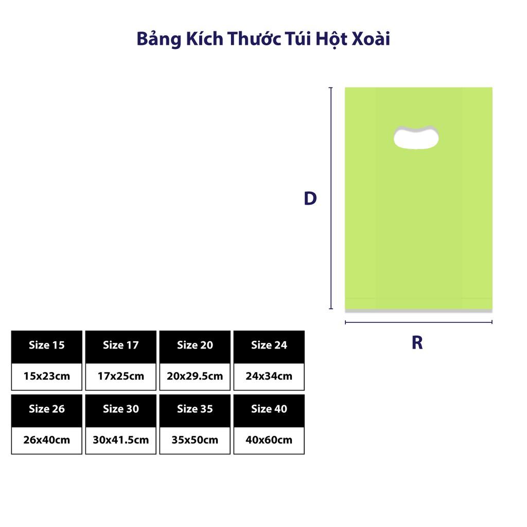 Túi Hột Xoài PE Bóng Mỡ EIG 1KG Màu Đen Nhiều Size