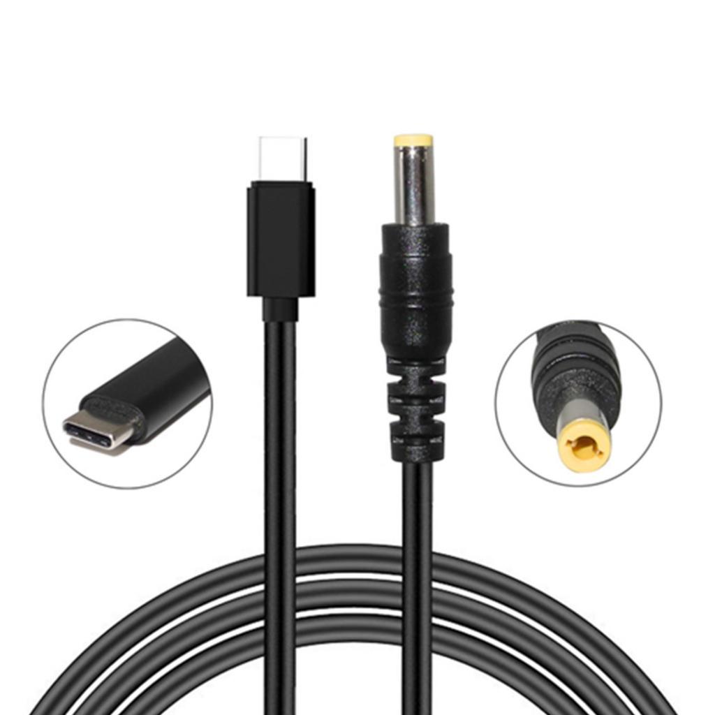 USB  PD Charging Cable To 5.5 * 2.5mm Male 5525 For Laptop