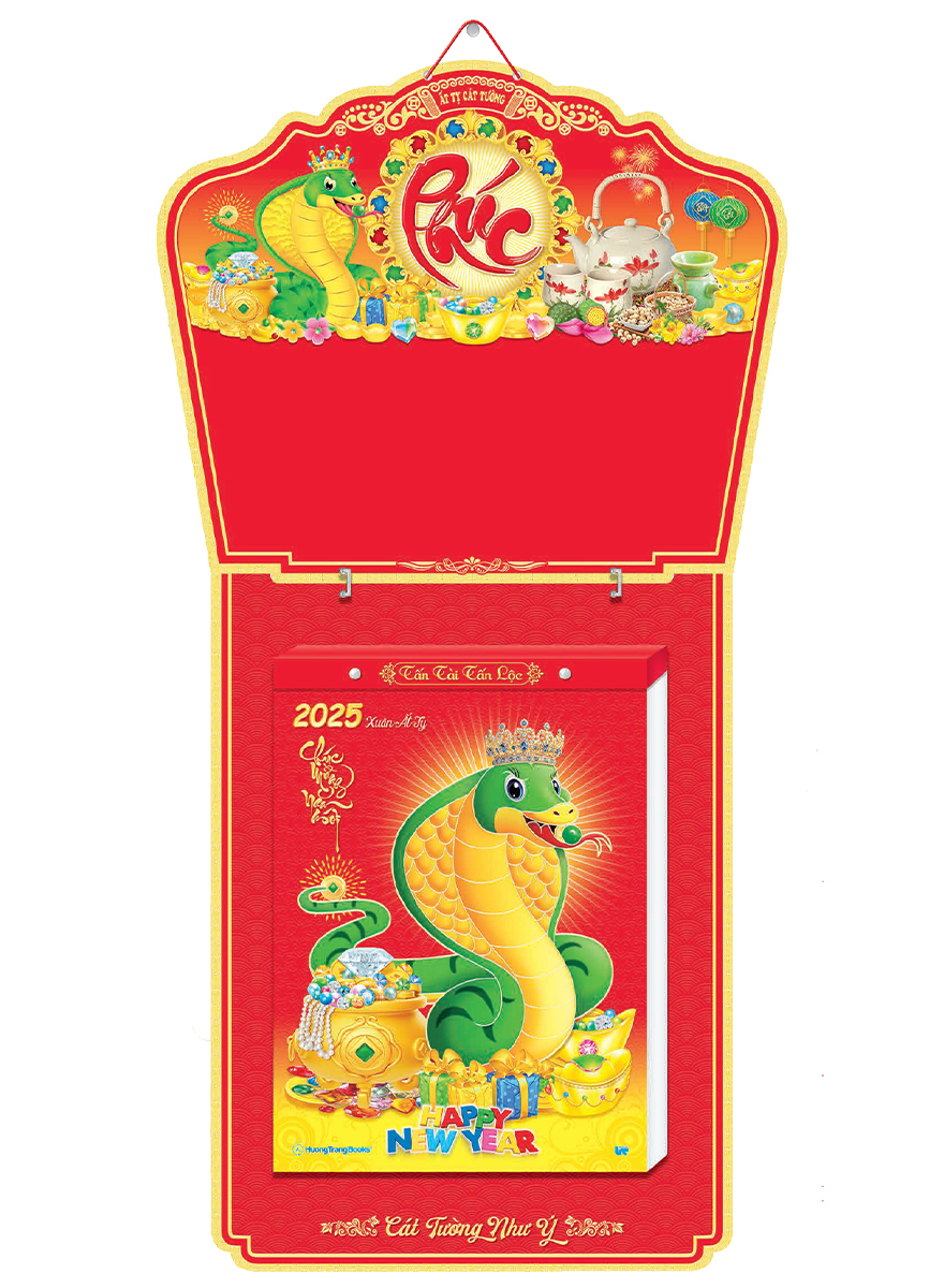 Lịch Bloc Đại Đặc Biệt Trọn Bộ 2025 (17 x 24 cm) - Trà Đạo - Hoa Và Phong Thủy