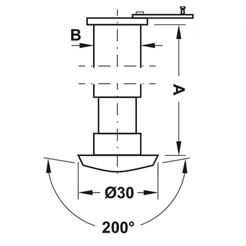 MẮT THẦN HAFELE GÓC NHÌN 200 độ/489.70.434 - HÀNG CHÍNH HÃNG