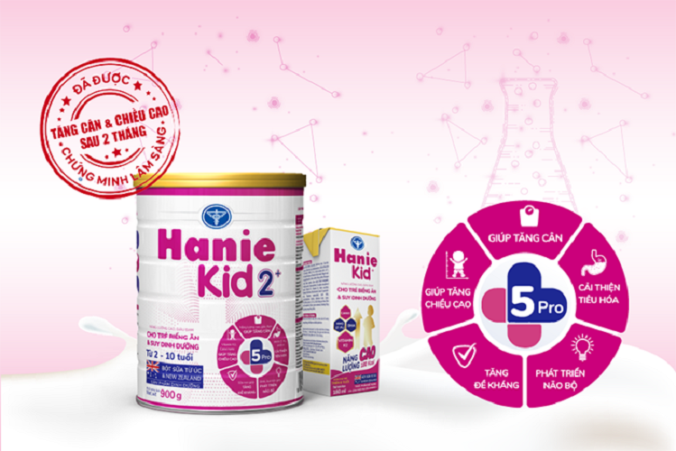 Sữa bột Hanie Kid 2+ (900g)