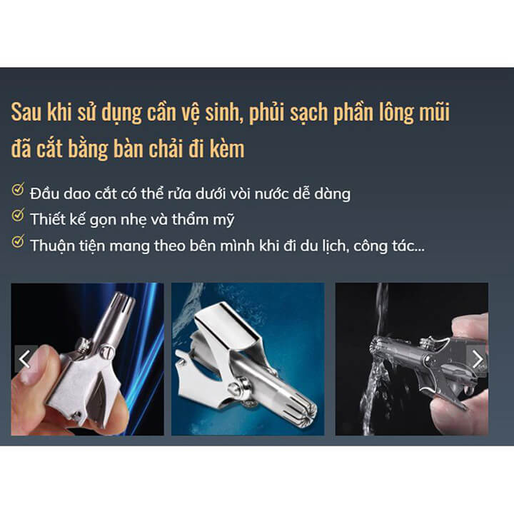 Dụng cụ cắt tỉa lông mũi thủ công bằng thép không gỉ, máy cắt lông mũi lưỡi cắt sắc, bền đẹp, dễ vệ sinh