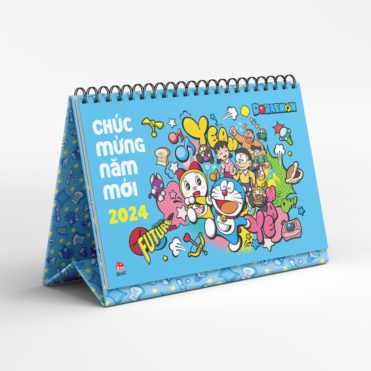 Lịch Để Bàn DORAEMON 2024 (Tặng Kèm Bảng Sticker)