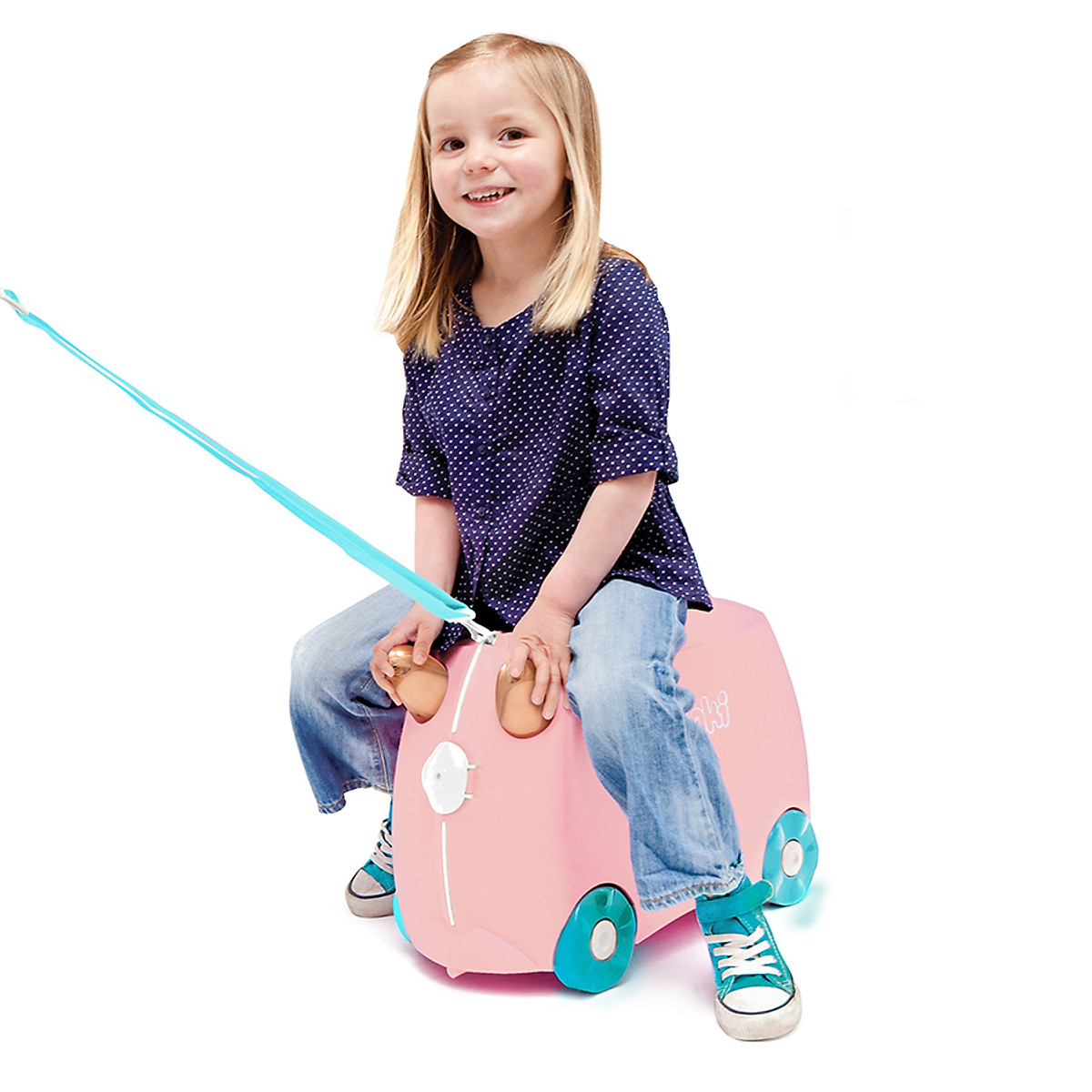 Vali trẻ em TRUNKI - Hồng hạc Flossi 0353-GB01