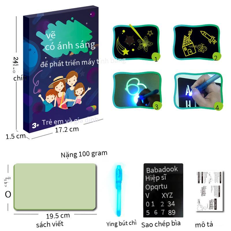 Ưu Đãi Đặc Biệt Vẽ Bằng Ánh Sáng Vui Vẻ Giáo Dục Sớm Cho Trẻ Em Bảng Chữ Viết Dạ Quang Bảng Viết Tự Làm Graffiti Bảng Vẽ Huỳnh Quang