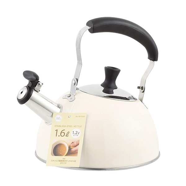 Ấm đun nước dùng cho bếp từ Pearl Life 1.6L có còi báo khi nước sôi - Hàng nội địa Nhật Bản