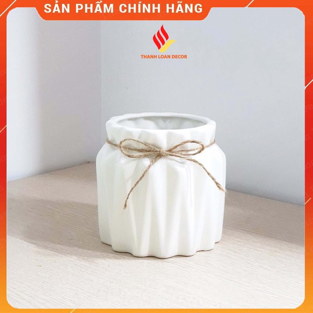 Hoa giả - Cỏ thủy tiên đẹp - Lọ gốm Bát Tràng decor trang trí chụp ảnh nghệ thuật