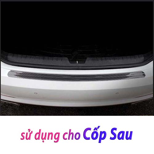 Decal Carbon Dán Xe Ô Tô - Chống Trầy Xước Rộng 7cm Kèm Băng Dính Chuyên Dụng Siêu Dính Chống Trầy Xước Cốp Xe, Thân Xe, Bậc Cửa Xe