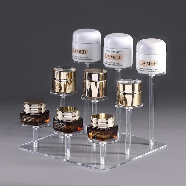 10 màu sắc,nhiều kích thước, Kệ/giá đỡ Mica trưng bày sản phẩm, nước hoa, son, mô hình quà tặng