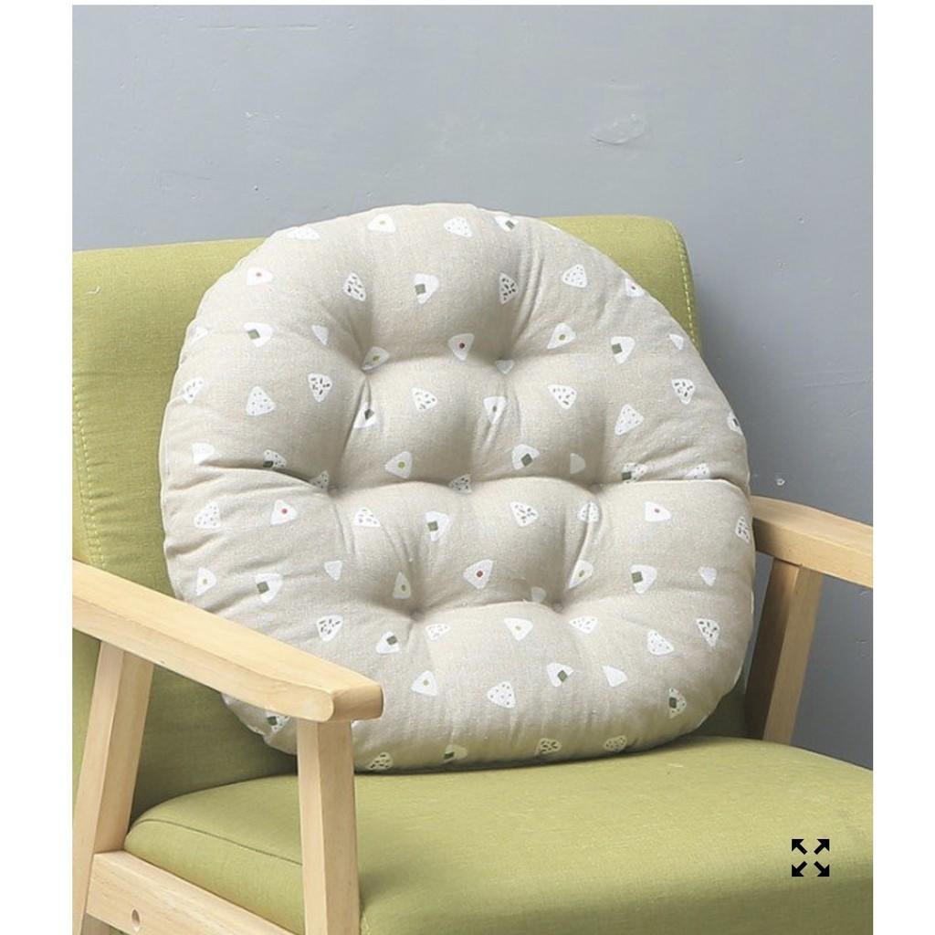 Đệm Ngồi Bệt Tròn Nhật Sắc Màu Hè Sai Mini 32cm