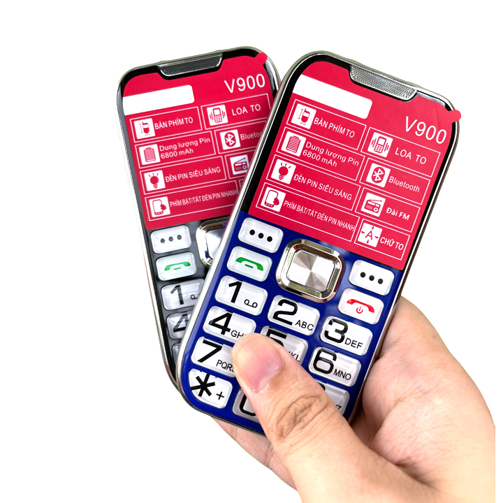 Điện thoại người già Good V900 màn lớn - Có SOS - Phím to - Pin trâu 6800mah - Mới nguyên seal