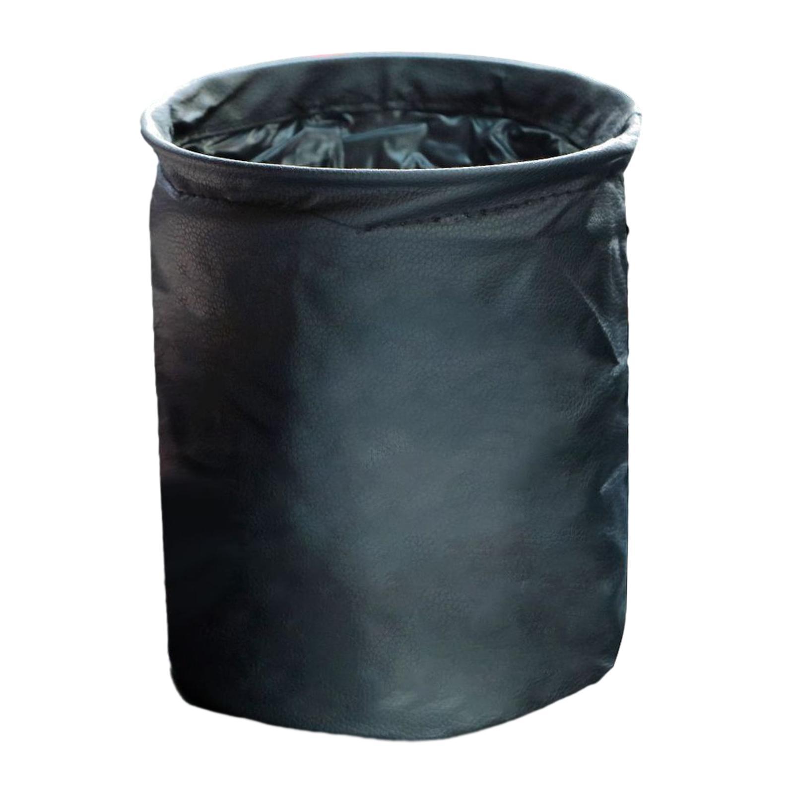 Folding Car Trash Can Scratch Resistant Auto Accessories Hanging Garbage Bin