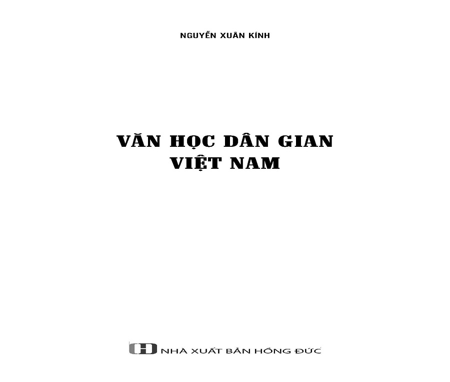 Văn Học Dân Gian Việt Nam (Bìa cứng)