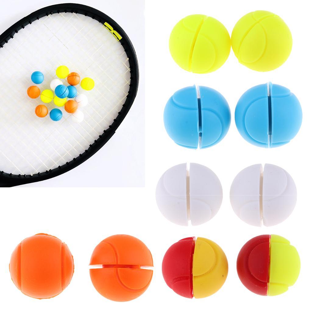 Silicone Tennis Racket Vibration Damper Racquet Shock Absorber Yellow