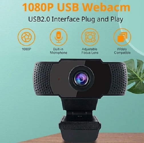 Webcam siêu bền Độ Phân Giải Cao 1080p, Tích Hợp Micro Cho Học Tập cắm cổng usb kèm mic DNGTech DT08 1080P, WebCam USB Kỹ Thuật Số, Máy Ảnh Web HD, dùng được cho laptop và máy tính bàn