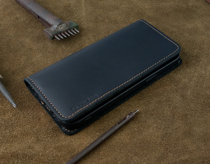 Bao Da cho Iphone 13 Pro Max Handmade Da Bò Thật