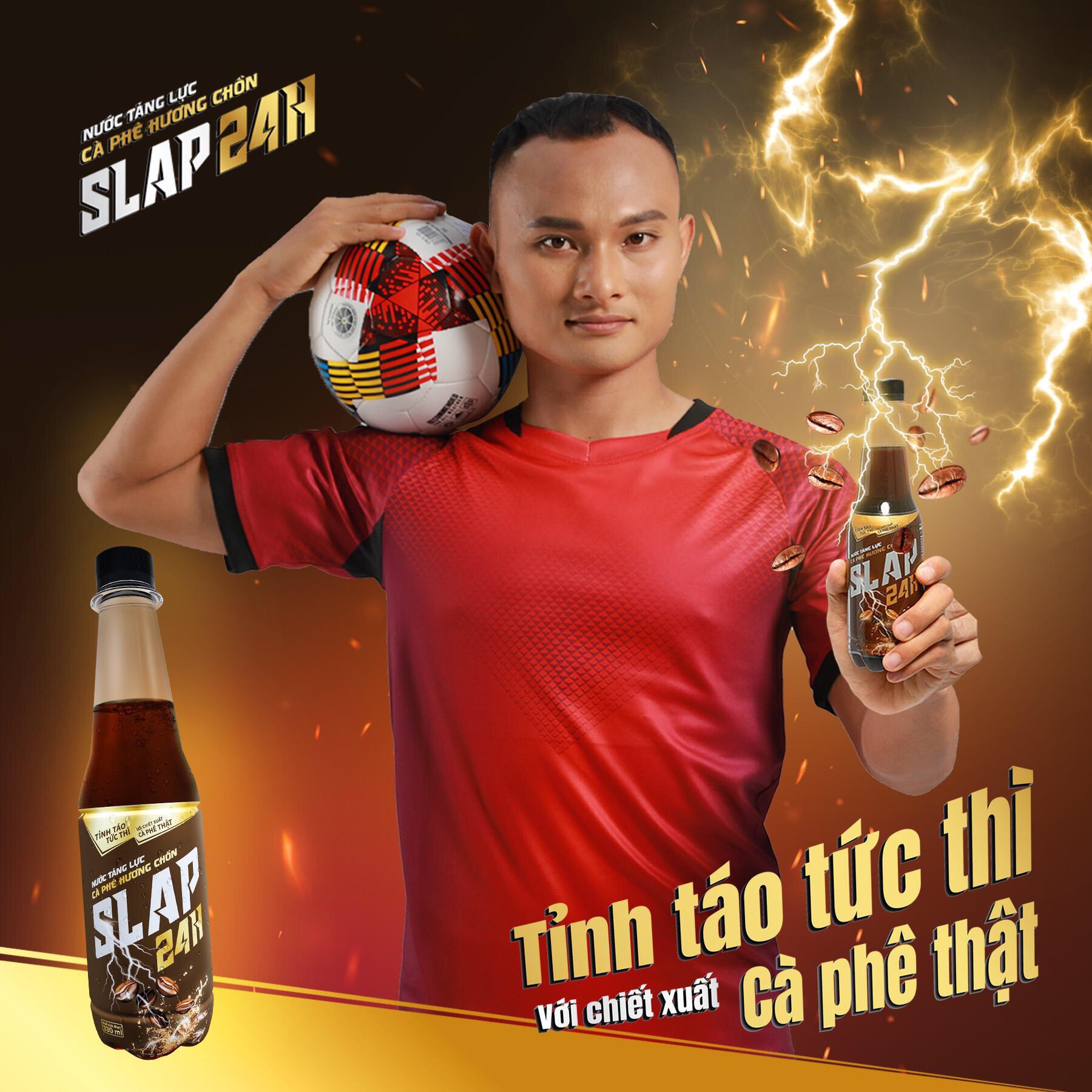 Thùng Nước Tăng Lực Cà Phê Hương Chồn SLAP 24H (330ml x 24 Chai)