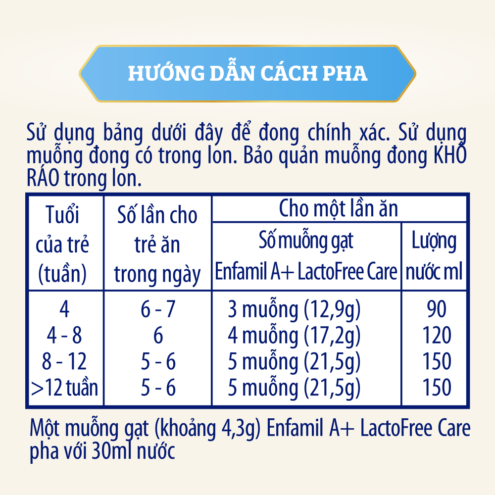 Sữa bột Enfamil A+ Lactofree Care: Sữa cho trẻ bất dung nạp lactose - 400g