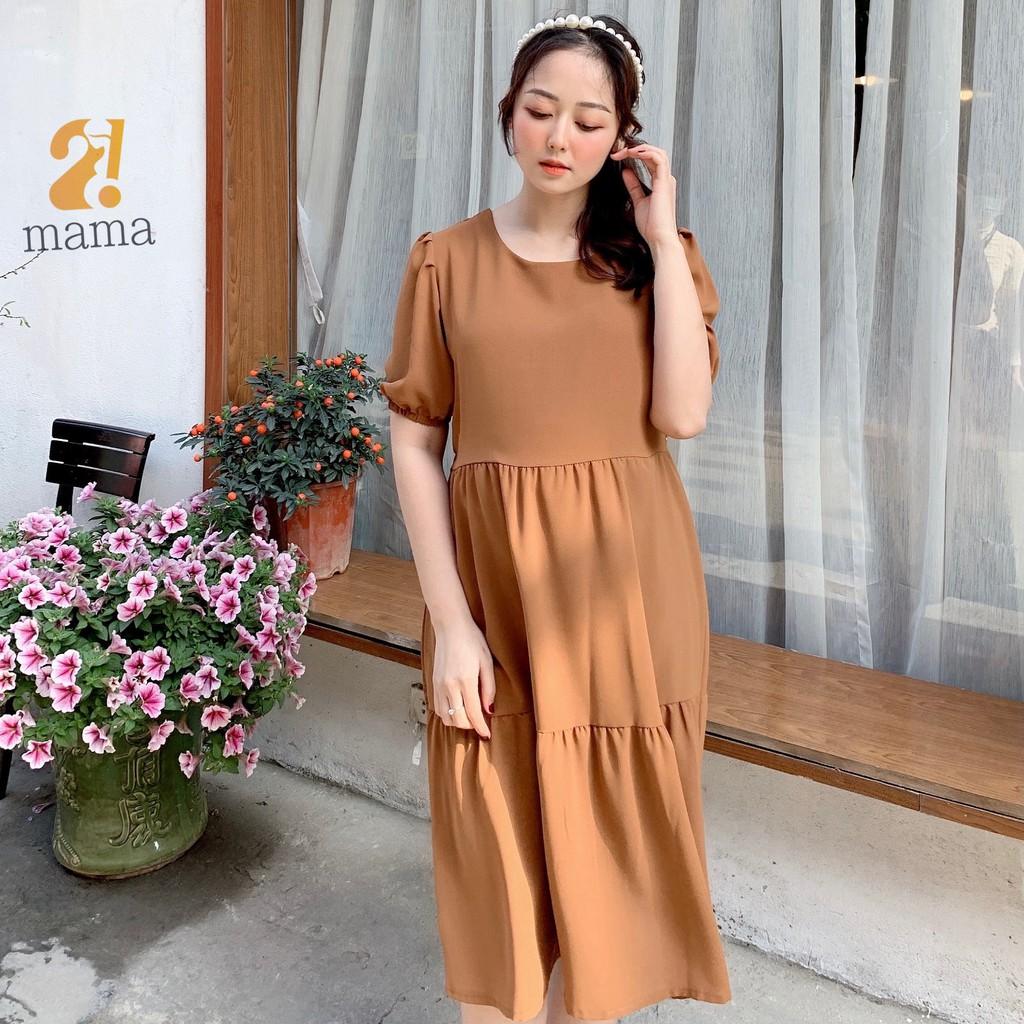 Váy bầu thiết kế dự tiệc công sở 2MAMA suông đuôi cá V12
