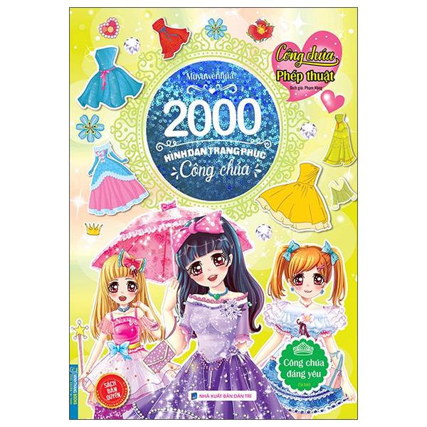 2000 Hình Dán Trang Phục Công Chúa - Công Chúa Đáng Yêu