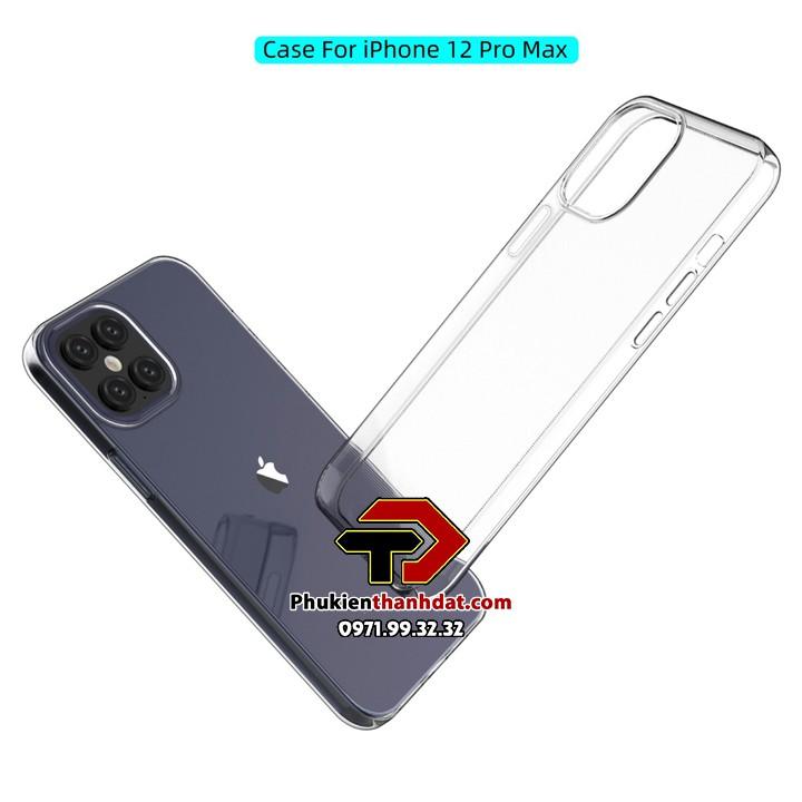 Ốp lưng dẻo trong suốt dành cho iPhone 12, iPhone 12 Max, iPhone 12 Pro Max, iPhone 12 Pro