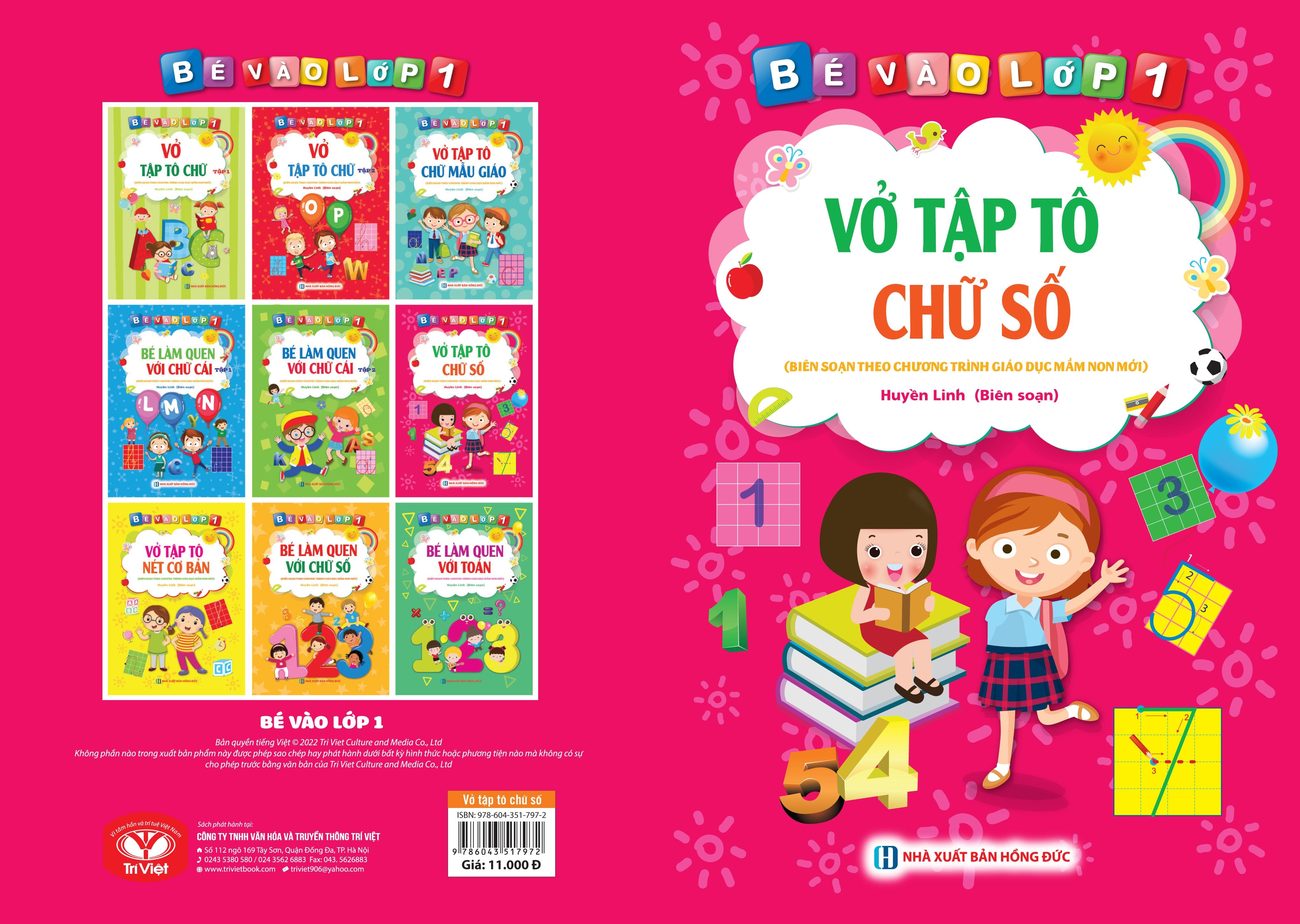 Bé Vào Lớp 1 - Vở Tập Tô Chữ Số