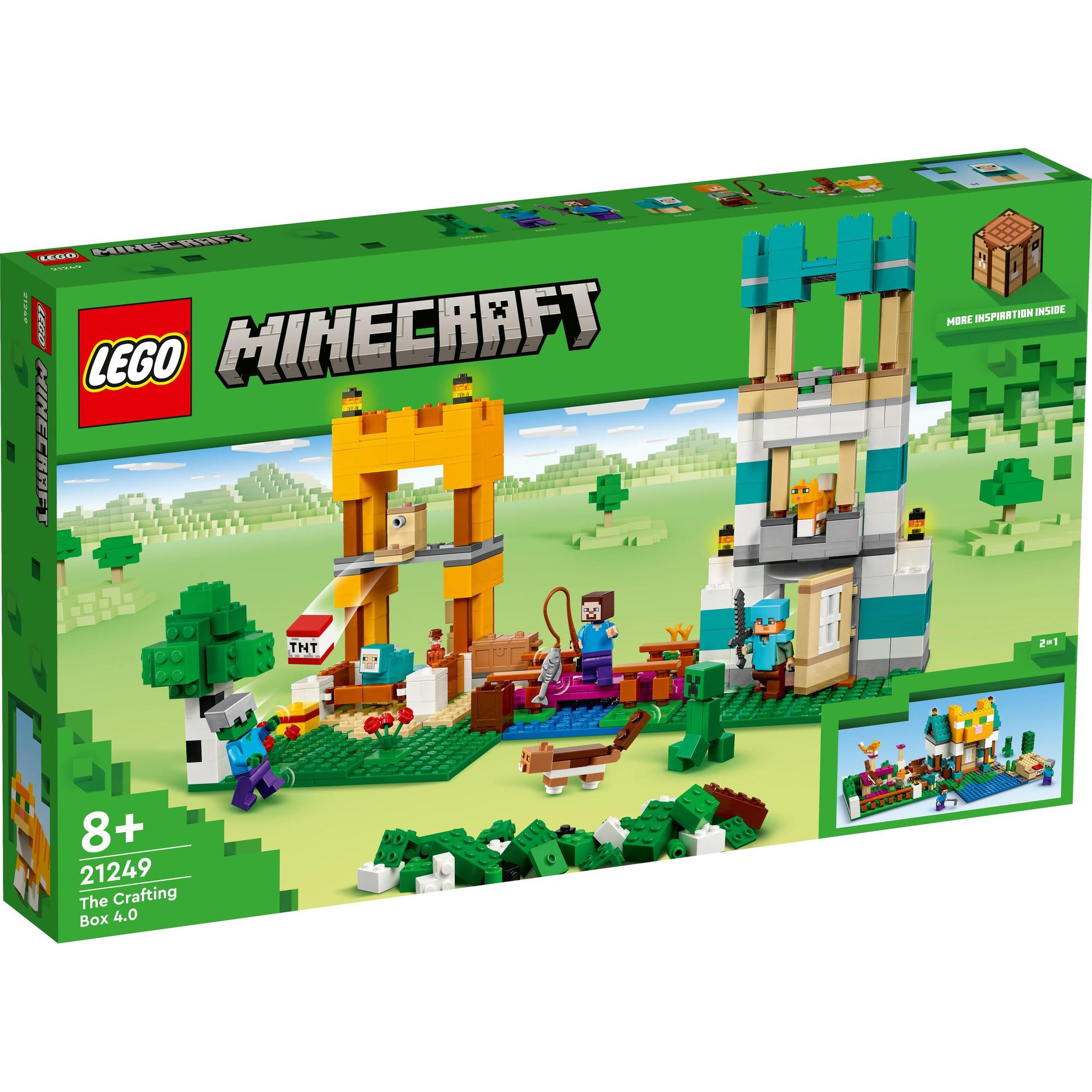 LEGO Minecraft 21249 Đồ chơi lắp ráp Bộ Lắp Ráp Minecraft Sáng Tạo 4.0 (605 chi tiết)