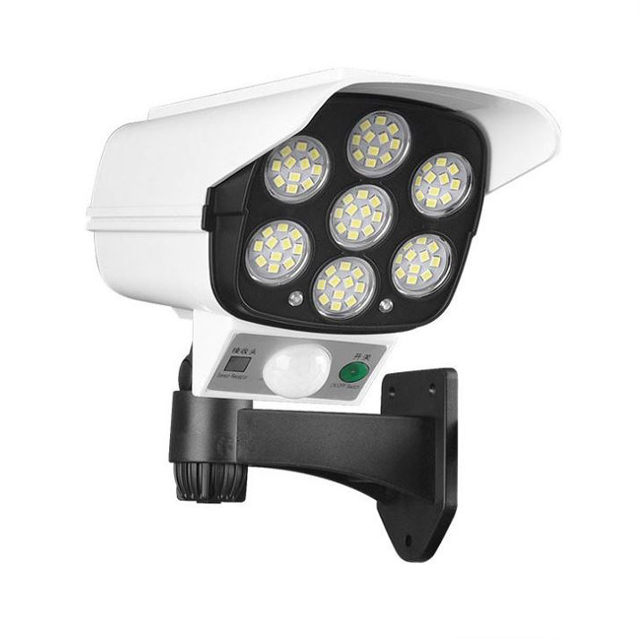 Đèn Led cảm ứng mô hình camera chống trộm dùng pin năng lượng mặt trời