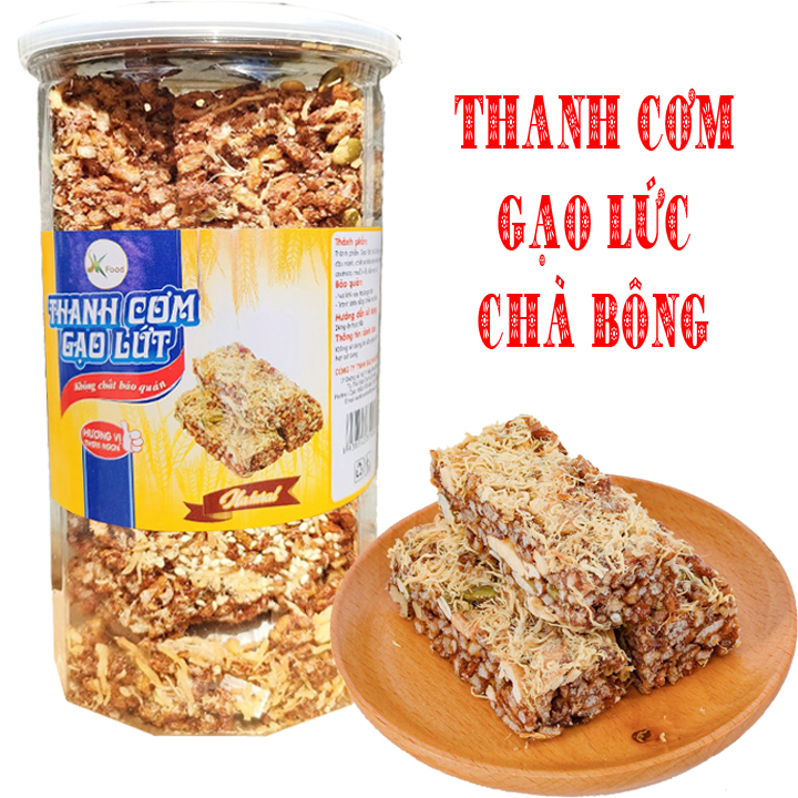 Thanh cơm gạo lứt chà bông 250g hiệu SK FOOD