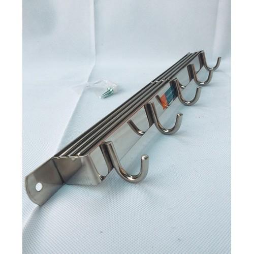 Kệ Cài Dao bằng inox không gỉ Có Móc Treo khăn